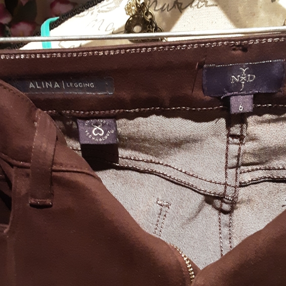 ALINA LEGGING Brown pents Spandex - Picture 5 of 9